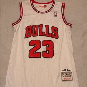 White/Red Michael Jordan Bulls Jersey
